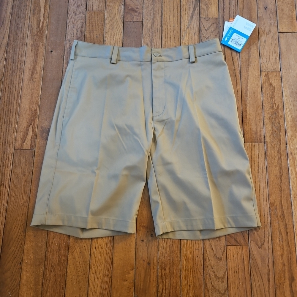 Columbia Omni-Wick Stableford Golf Shorts Mens 34 Tan Khaki